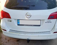 Накладка на задній бампер V-1 Carmos (SW, нерж) для Opel Astra J 2009-2015 рр