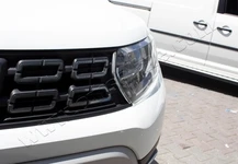 Накладки на решітку (2 шт., нерж) для Dacia Duster 2018-2024 рр