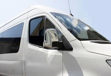 Накладки на дзеркала (2 шт., нерж) Carmos - Турецька сталь для Mercedes Sprinter W907/W910 2018- рр