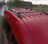 Рейлінги Чорні Стандартна база, Металеві ніжки для Ford Connect 2002-2006 рр