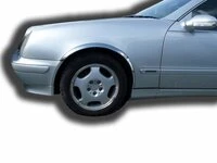 Накладки на арки (4 шт, нерж) для Mercedes CLK W208 1997-2002 рр