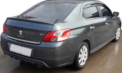 Накладка на задній бампер (2012-2017, під фарбування) для Peugeot 301