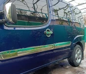 Молдинг дверний Широка модель (4 шт, нерж) Carmos - Турецька сталь для Fiat Doblo I 2005-2010 рр