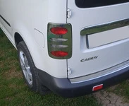 Накладки на стопи V2 (2 шт., нерж) Carmos - Турецька сталь для Volkswagen Caddy 2004-2010 рр