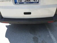 Накладка на задній бампер з загином (Карбон) для Volkswagen T5 Transporter 2003-2010 рр