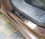 Накладки на дверні пороги Carmos (4 шт) для Peugeot Traveller 2017- рр