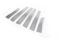 Молдинг дверних стійок (6 шт, нерж.) для Volkswagen Passat B5 1997-2005 рр