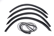 Накладки на арки 2006-2013 (коротка база, 4 шт, чорні) для Ford Transit рр