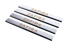 Накладки на пороги Carmos V1 (4 шт, нерж.) для Opel Zafira A 1998-2005 рр