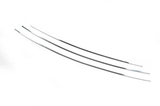 Накладки на решітку (3 шт, нерж) Carmos - Турецька сталь для Peugeot 407