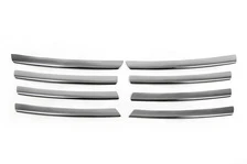 Накладки на решітку (нерж) 2001-2005 рік, Carmos - Турецька сталь для Volkswagen Passat B5 рр