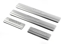 Накладки на пороги OmsaLine (4 шт., Нерж.) для Ford Fusion 2002-2009 рр