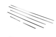 Нижня окантовка вікон (6 шт, нерж) Carmos - Турецька сталь для BMW X5 E-70 2007-2013 рр