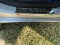 Накладки на пороги Carmos (4 шт., нерж.) для Skoda Fabia 2007-2014рр