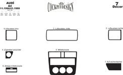 Тюнінг салону 1994-1999 (Мерич) Карбон для Ауди A4 B5 рр