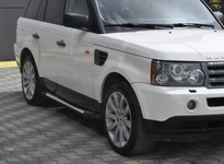 Бокові пороги Allmond Grey (2 шт., алюміній) для Range Rover Sport 2005-2013 рр