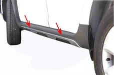 Накладки на дверній молдинг (6 шт, нерж) Carmos - Турецька сталь для Renault Duster 2018-2024 рр