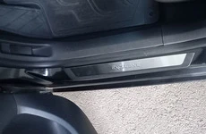 Накладки на пороги Flexill (4шт, нерж) Exclusive для Citroen C-4 2010-2018 рр