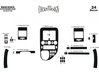 Накладки на панель Meric (1999-2003) Карбон для Mercedes Vito W638 рр