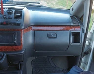 Накладки на панель (Meric, смужки) Алюміній для Mercedes Vito W639 2004-2014 рр