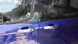 Накладки на ручки (4 шт., нерж.) Carmos - Турецька сталь для Ford Courier 2014-2023 рр