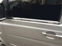 Молдинги стекол (2 шт., нерж) OmsaLine - Італійська нержавійка для Mercedes Vito W639 2004-2014 рр