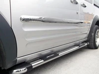 Молдинги на двері (4 шт., нерж.) Коротка, Carmos - Турецька сталь для Ford Connect 2006-2009 рр