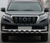 Передній захист ST016-2 (нерж) для Toyota Land Cruiser Prado 150