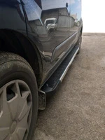 Бокові пороги RedLine V1 (2 шт., Алюміній) Довга база для Ford Custom 2013-2022 рр