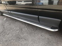 Бокові пороги Premium (2 шт., нерж.) 60 мм, коротка база для Nissan Primastar 2002-2014 рр