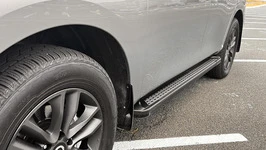 Бокові пороги New Vision Grey (2 шт., алюміній) для Nissan Patrol Y62 2010-2024 рр