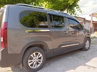 Молдинги здвіжної дверки (2 шт., нерж) для Peugeot Partner/Rifter 2019- рр