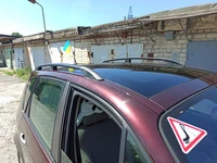 Рейлінги Чорні (2 шт) Довга база (Grande) для Renault Scenic/Grand 2003-2009 рр