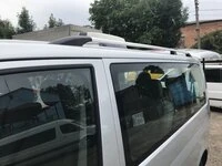 Рейлінги Хром Довга база, Металеві ніжки для Volkswagen T5 Multivan 2003-2010 рр