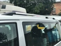 Рейлінги Хром Довга база, металеві ніжки для Volkswagen T5 Transporter 2003-2010 рр