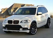 Накладка на передній бампер (2007-2010, під фарбування) для BMW X5 E-70 рр