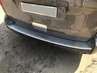 Накладка на задній бампер з загином OmsaLine (нерж) Довга база для Peugeot Traveller 2017- рр