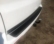 Накладка на задній бампер із загином (ABS-пластик) Матова для Volkswagen T5 Transporter 2003-2010 рр