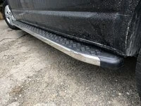 Бокові пороги BlackLine (2 шт, алюміній) Довга база для Volkswagen T5 Caravelle 2004-2010 рр