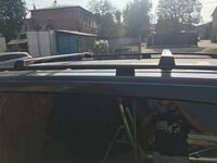 Перемички на рейлінги без ключа (2 шт) Чорний для Mercedes Viano 2004-2014 рр