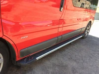 Бокові пороги RedLine V1 (2 шт., Алюміній) Коротка база для Nissan Primastar 2002-2014 рр