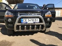 Кенгурятник WT004 (нерж.) для Hyundai Tucson JM 2004- рр