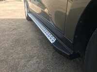 Бокові пороги OEM-BMW-V2 (2 шт, пластик) для Hyundai IX-35 2010-2015 рр