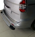 Накладка на задній бампер OmsaLine (матова, нерж) для Ford Courier 2014-2023 рр