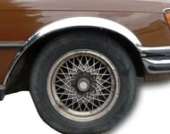 Накладки на арки (4 шт, нерж) для Mercedes W116