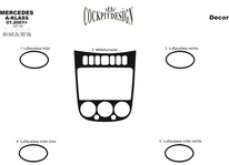 Накладки на панель (2001-2004) дерево для Mercedes A-сlass W168 рр