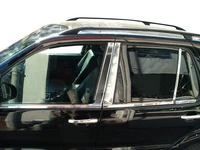 Молдинги дверних стійок (6 шт, нерж.) для Mercedes ML W163
