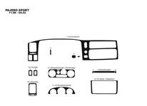Накладки на панель (1996-2002) Дерево для Mitsubishi Pajero Sport рр