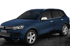 Нижній молдинг скла (4 шт, нерж) для Volkswagen Touareg 2010-2018 рр