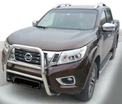 Кенгурятник WT005 (нерж) для Nissan Navara/NP300 2016- рр